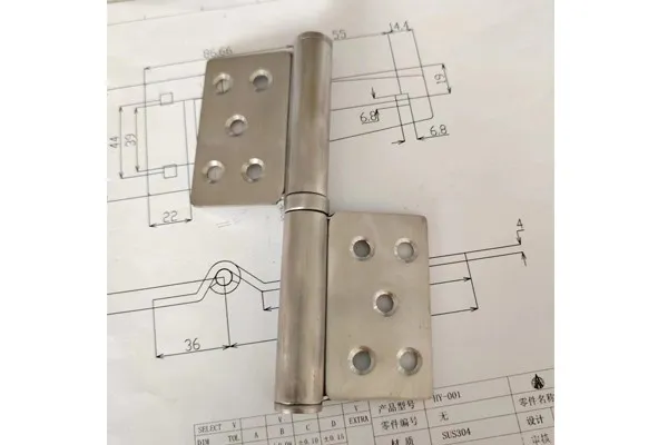 Polished 6-inch Hinge